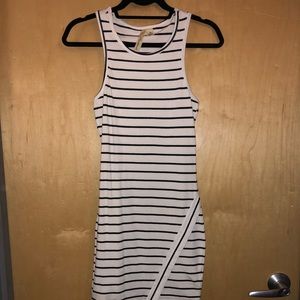 Striped midi dress